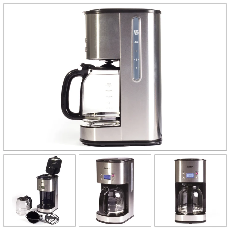 1.5 Litre Digital Coffee Maker Brushed Ss