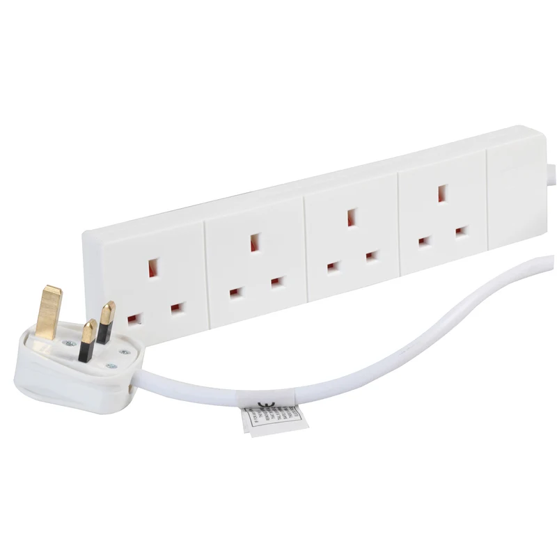 4 Gang 0.5M 13Amp Extension Lead