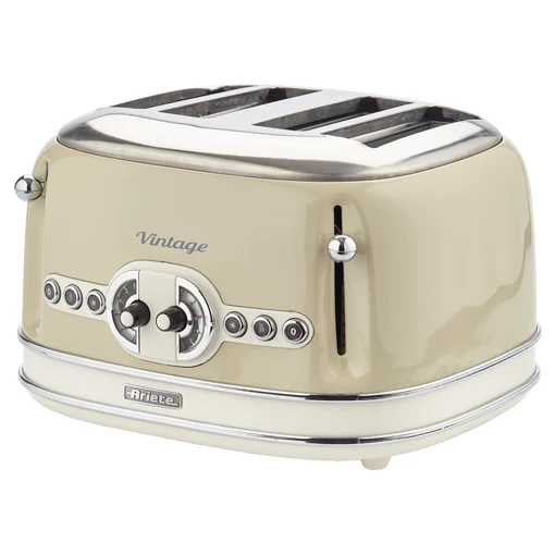 Vintage 4 Slice Toaster Cream