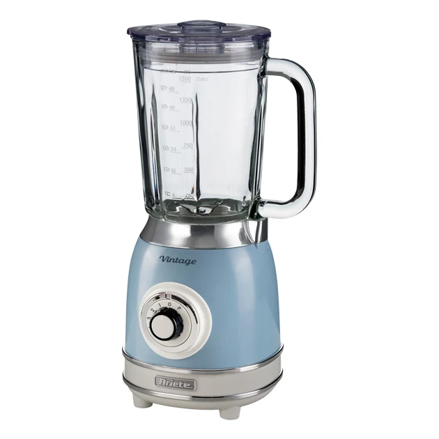 Vintage 1000W Glass Jug Blender Blue