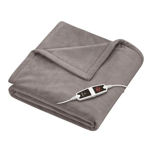 Xl Heated Blanket Taupe 200 X 150 Mm