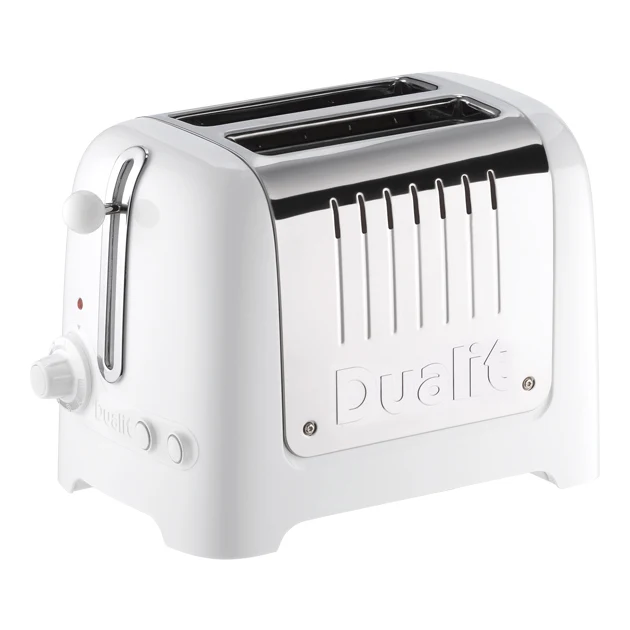 2 Slot High Gloss Lite Toaster White