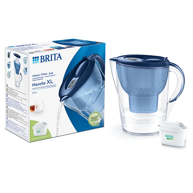 3.5L Marella Water Filter Jug Blue + 1 Maxtra Pro