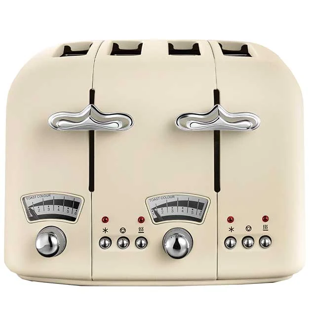 4 Slice Argento Toaster Beige