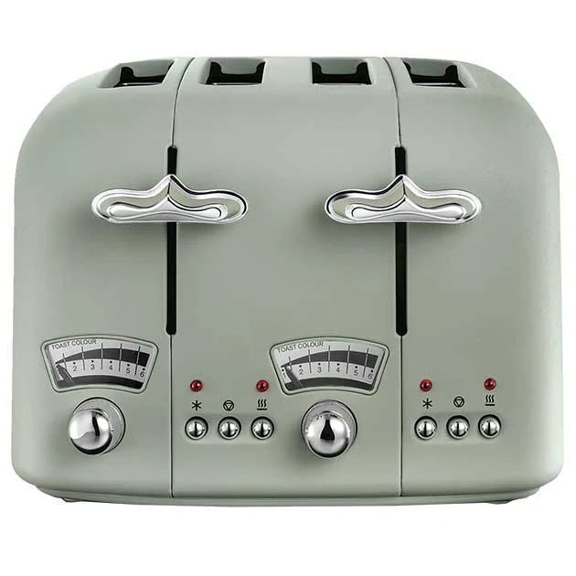4 Slice Argento Toaster Green