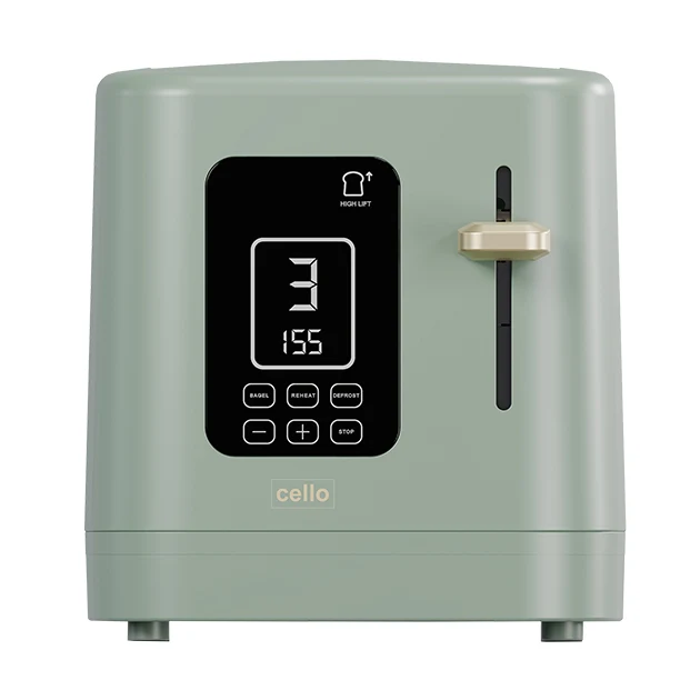 2 Slice Digital Toaster Green