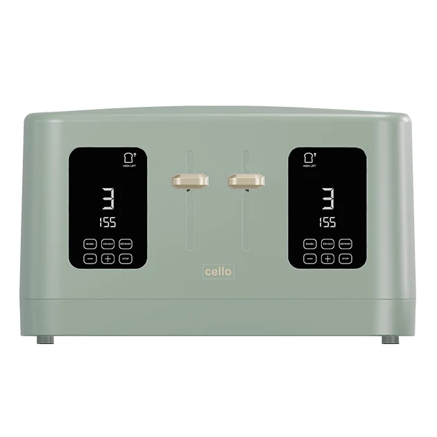 4 Slice Digital Toaster Green
