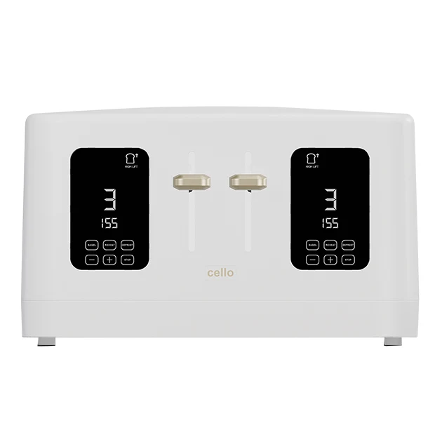 4 Slice Digital Toaster White