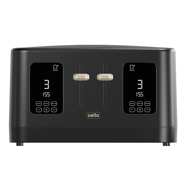 4 Slice Digital Toaster Black