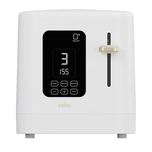 2 Slice Digital Toaster White