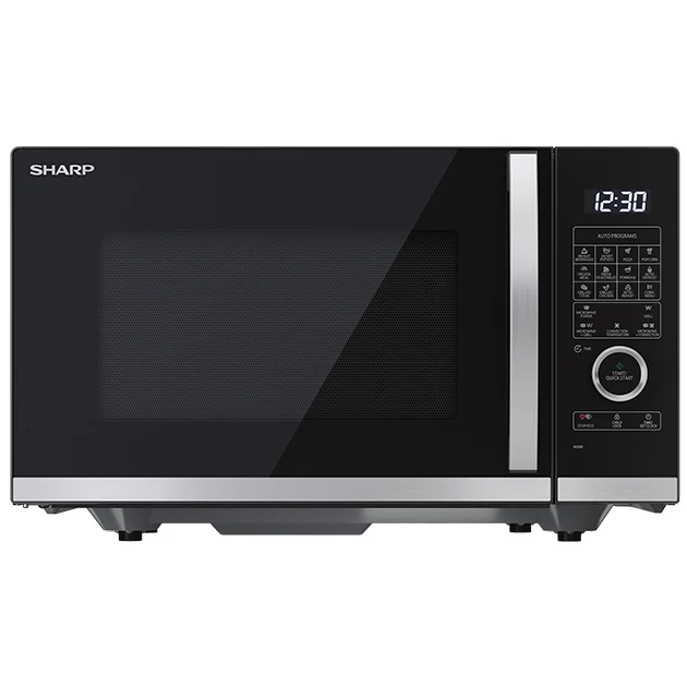 25L 900W Combination Flatbed Microwave Oven Black