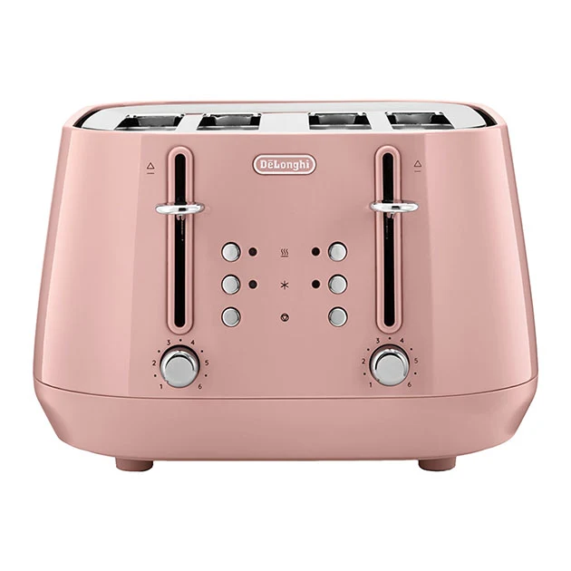4 Slice Eclettica Toaster Playful Pink
