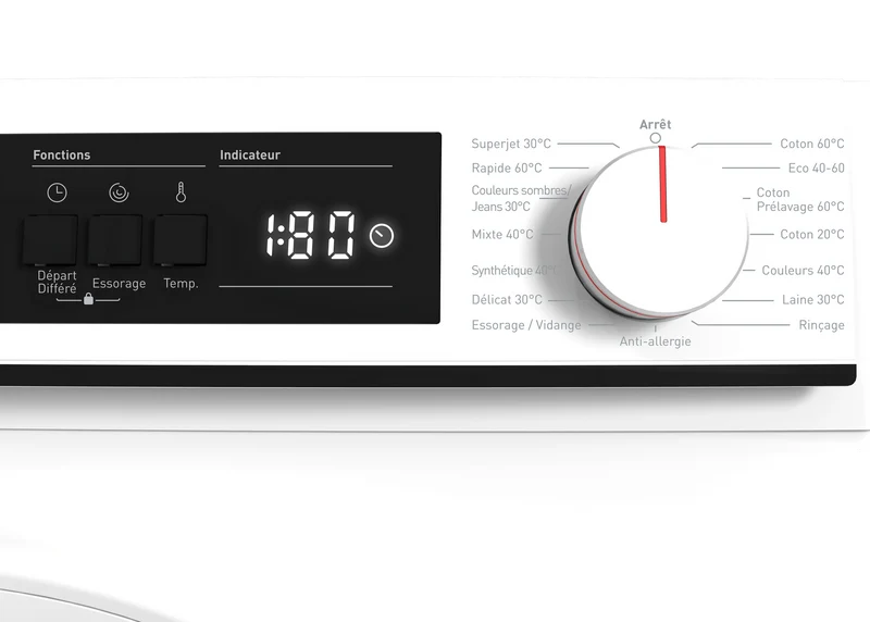 SHARP ES-NFA714BWNA-FR Freestanding Washing Machine 7 kg 1400 RPM A Class with Advanced Inverter Motor Technology