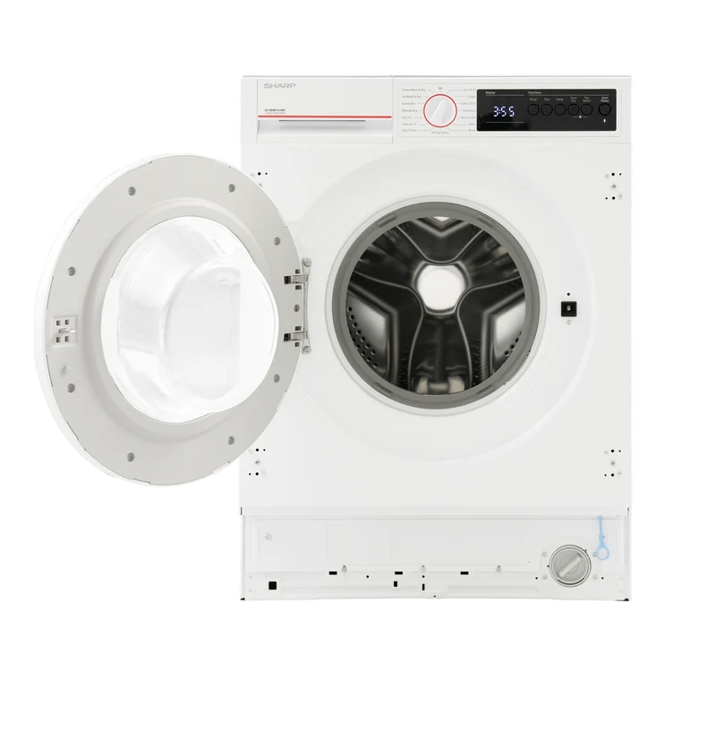 SHARP ES-NDIB7141WD-EN Integrated Washer Dryer 7 / 5 kg 1400 RPM E Class with Advanced Inverter Motor Technology