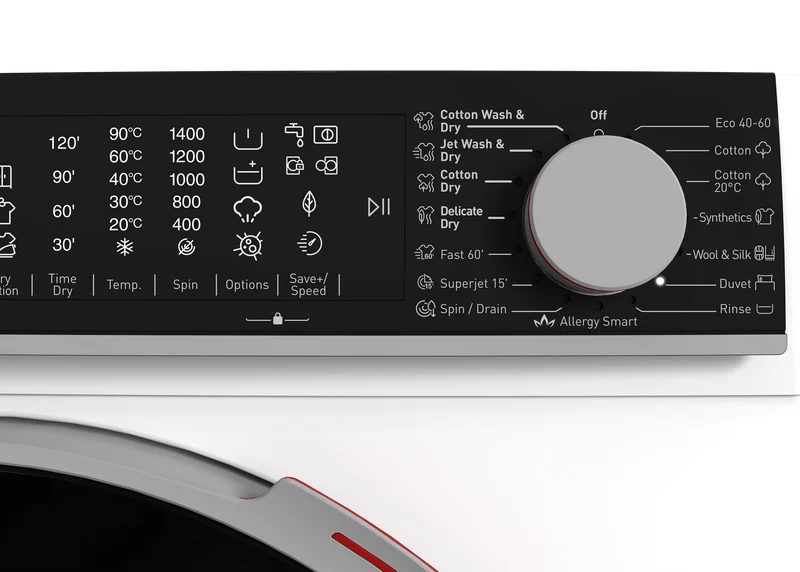 SHARP ES-NDL914CWA/D-EE Freestanding Washer Dryer 9 / 6 kg 1400 RPM D Class with Advanced Inverter Motor Technology