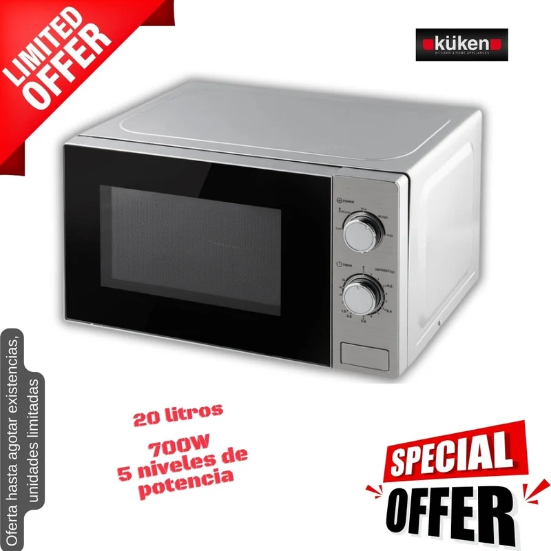 Microondas Kuken 20lt inox (026006) OFERTA