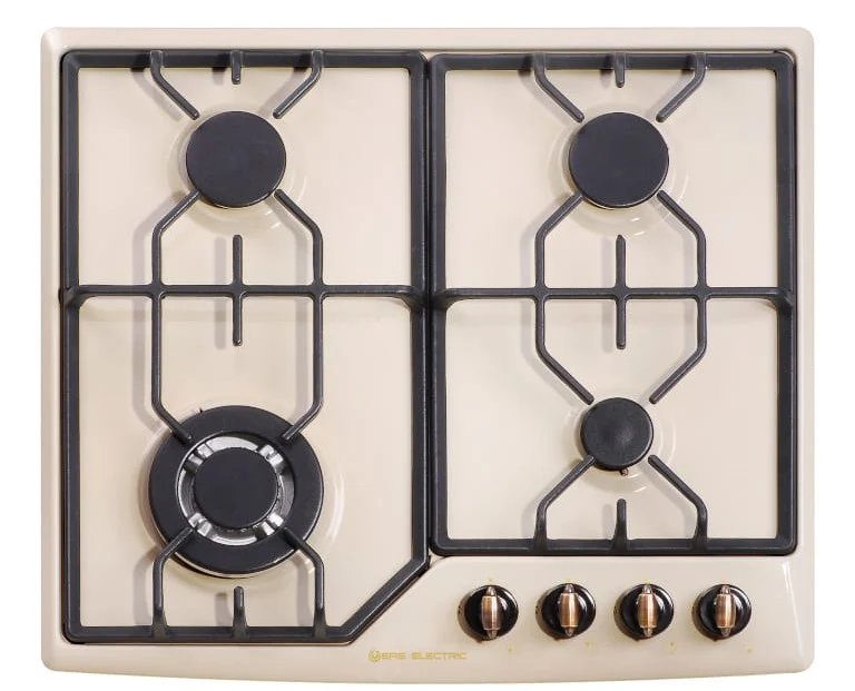 Placa de gas Eas Electric rústica crema 4 fuegos 60cm (026158) OFERTA