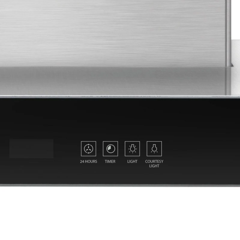 GE Profile Extractor de Grasa de Acero Inoxidable y Vidrio Negro 90 CM (CGP9019I6I)