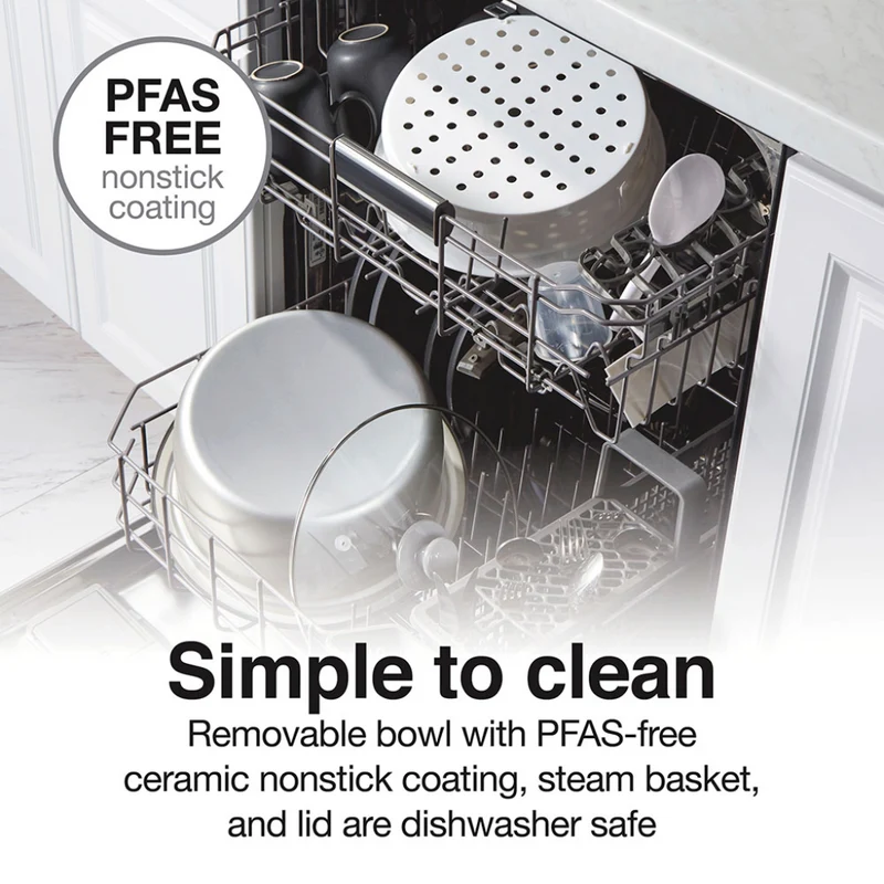 Proctor Silex Olla Arrocera y Vaporera 10 Tazas Blanco, 37533MN