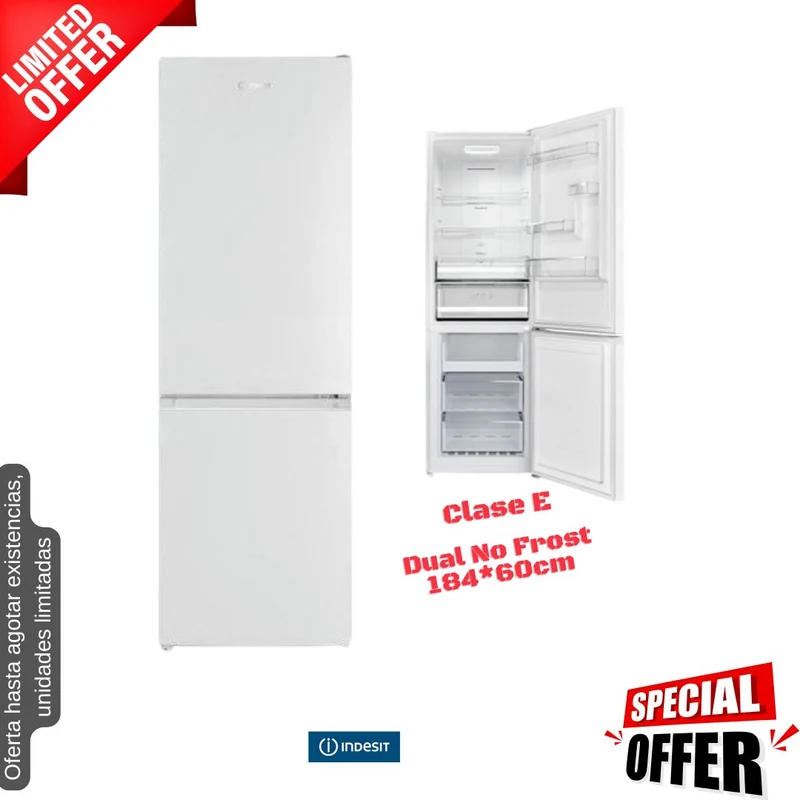 Frigorífico combi Indestit blanco 184*60cm (026035) OFERTA