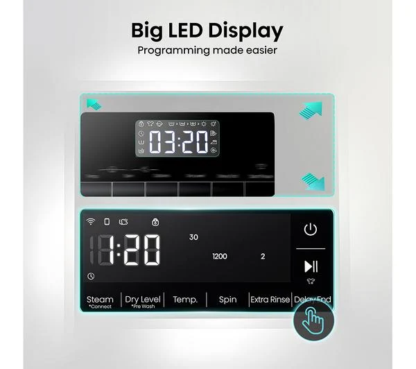 Lavasecadora Hisense 10/6kg negra 1400rpm (026359) OUTLET