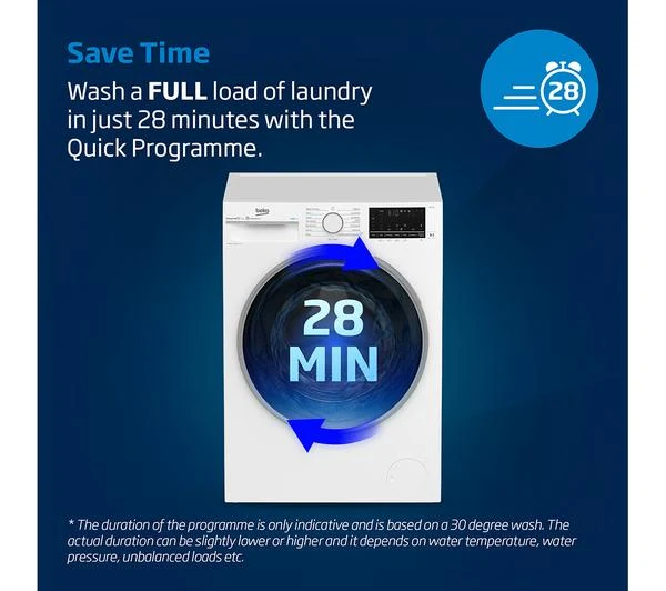 Lavadora Beko 10kg negra 1400rpm (026337) OUTLET