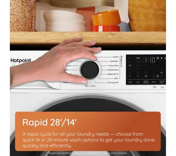 Lavadora Hotpoint 12kg blanca 1400rpm (026277) OUTLET