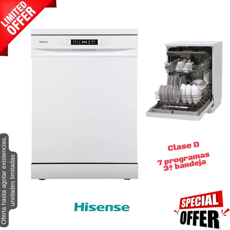 Lavavajillas Hisense blanco 60cm 14 servicios (026330) OFERTA
