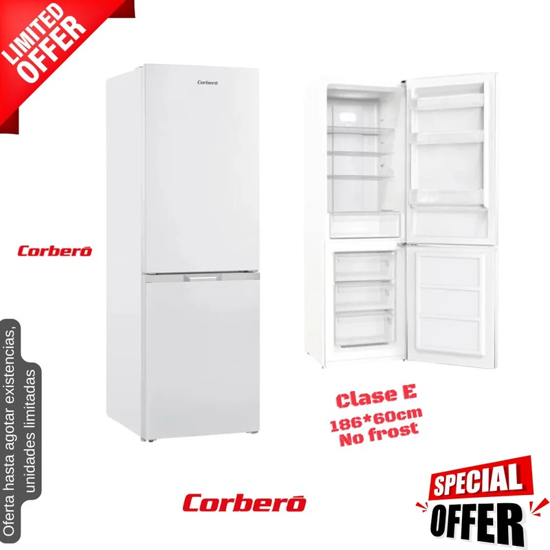 Frigorífico combi Corberó blanco 186*60cm (026028) OFERTA