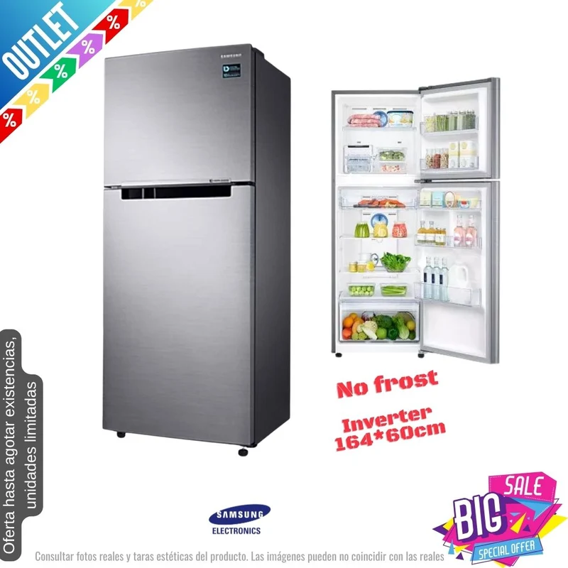 Frigorífico Samsung inox 2 puertas 164*60cm (026214) OUTLET