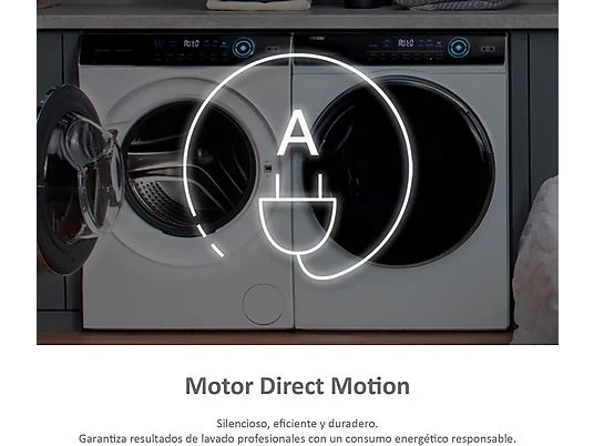 Lavasecadora Haier 12/8kg blanca 1400rpm (026192) OUTLET