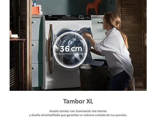 Lavasecadora Haier 12/8kg blanca 1400rpm (026192) OUTLET