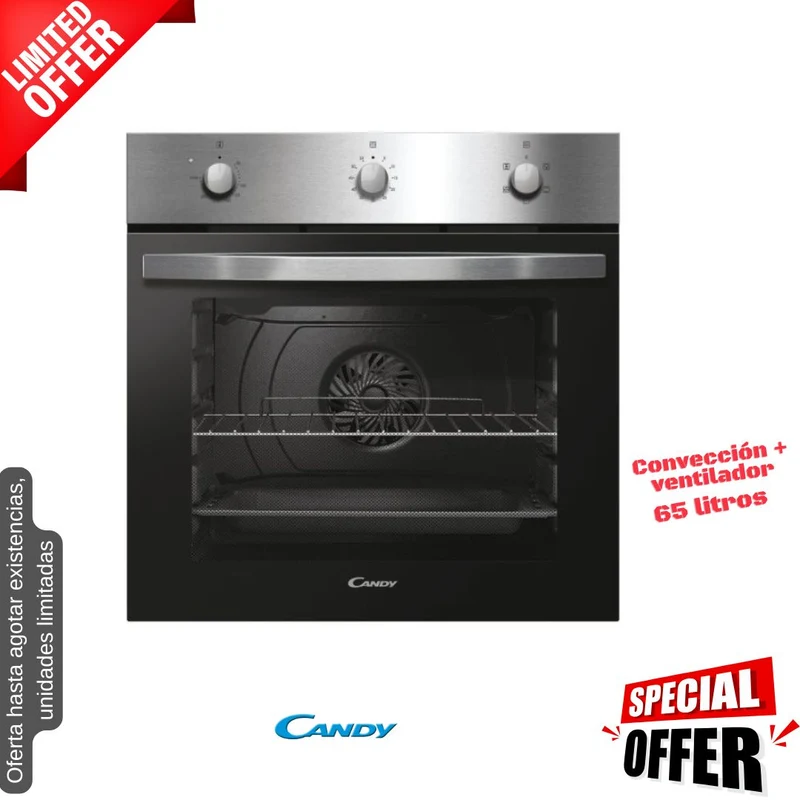 Horno Candy inox convección 65lt (026132) OFERTA