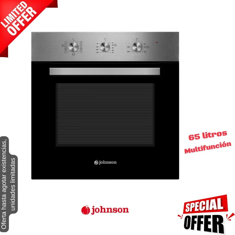 Horno Johnson inox multifunción 65lt (026138) OFERTA