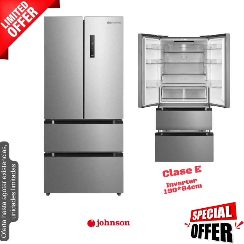 Frigorífico Americano francés Johnson inox 190*84cm (026064) OFERTA