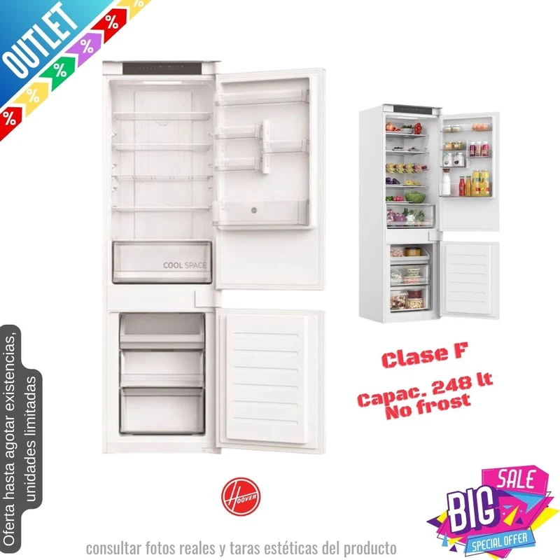 Frigorífico combi Hoover integración 177*54cm (026036) OUTLET