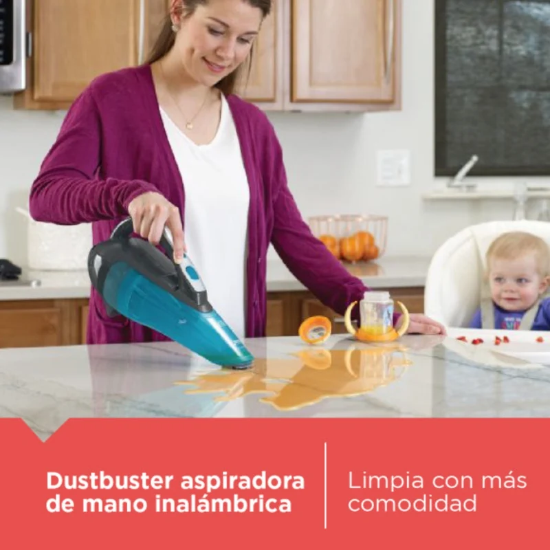 Black & Decker Aspiradora de Mano Inalámbrica Dustbuster (HLWVA325J21-B3) Caja Abierta