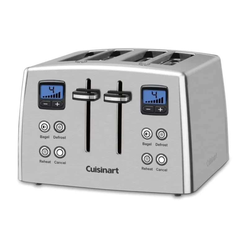 Cuisinart Tostador de Pan con Temporizador 4 Rebanadas, CPT-435P1