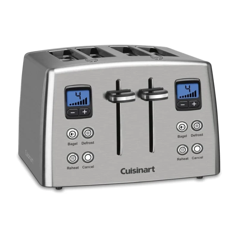 Cuisinart Tostador de Pan con Temporizador 4 Rebanadas, CPT-435P1