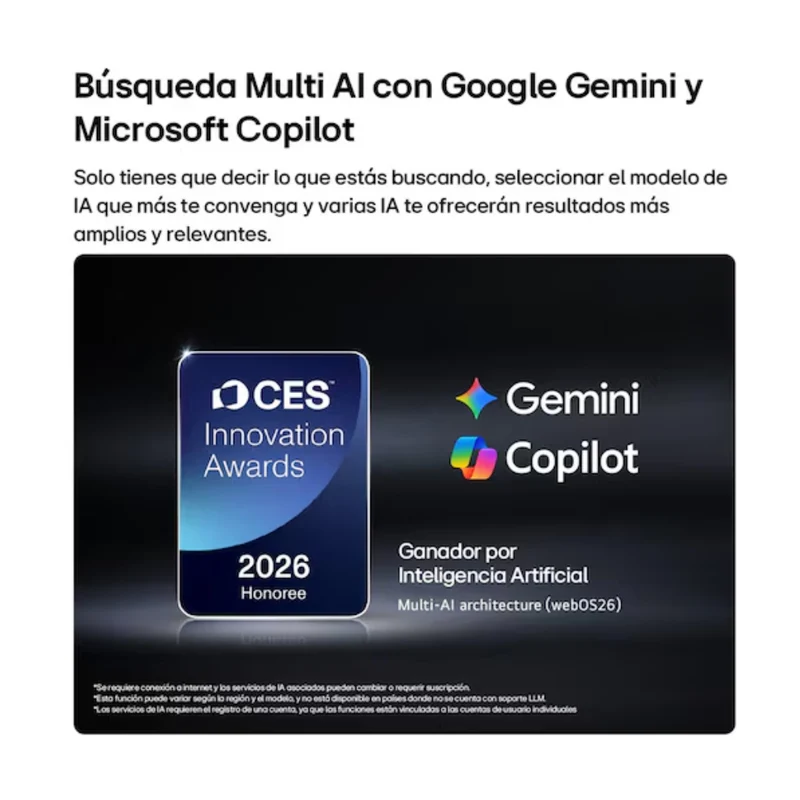 LG Pantalla 50" Nano 4K UHD Smart NU80 2026, 50NU800BPSC + Gratis Xtech Soporte Inclinable de Pared para Pantalla de 32" a 70"