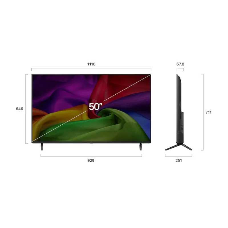 LG Pantalla 50" Nano 4K UHD Smart NU80 2026, 50NU800BPSC + Gratis Xtech Soporte Inclinable de Pared para Pantalla de 32" a 70"