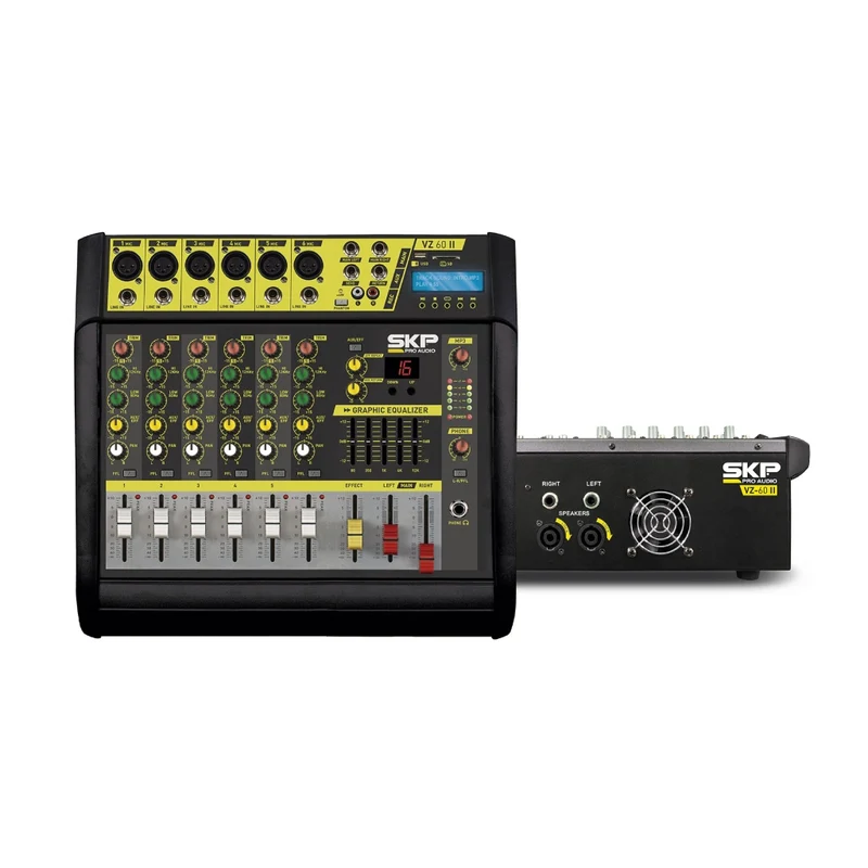 SKP Consola Mezcladora Estéreo de DJ 6 Canales (VZ-60II)