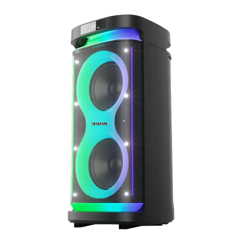 Aiwa Parlante Inalámbrico Portátil 800W con Luz, AWPOH5D