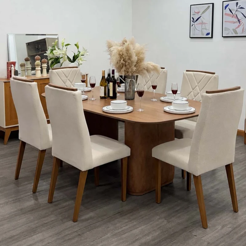 Tokoa Mesa para Comedor MDF Canela 184x75x110cm (PA1202551)
