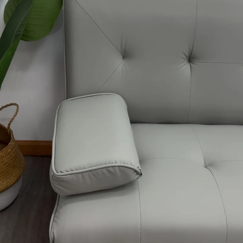 Tokoa Sofá Cama Cuero Sintético con 2 Almohadas 176x81x86cm (SA-4373)
