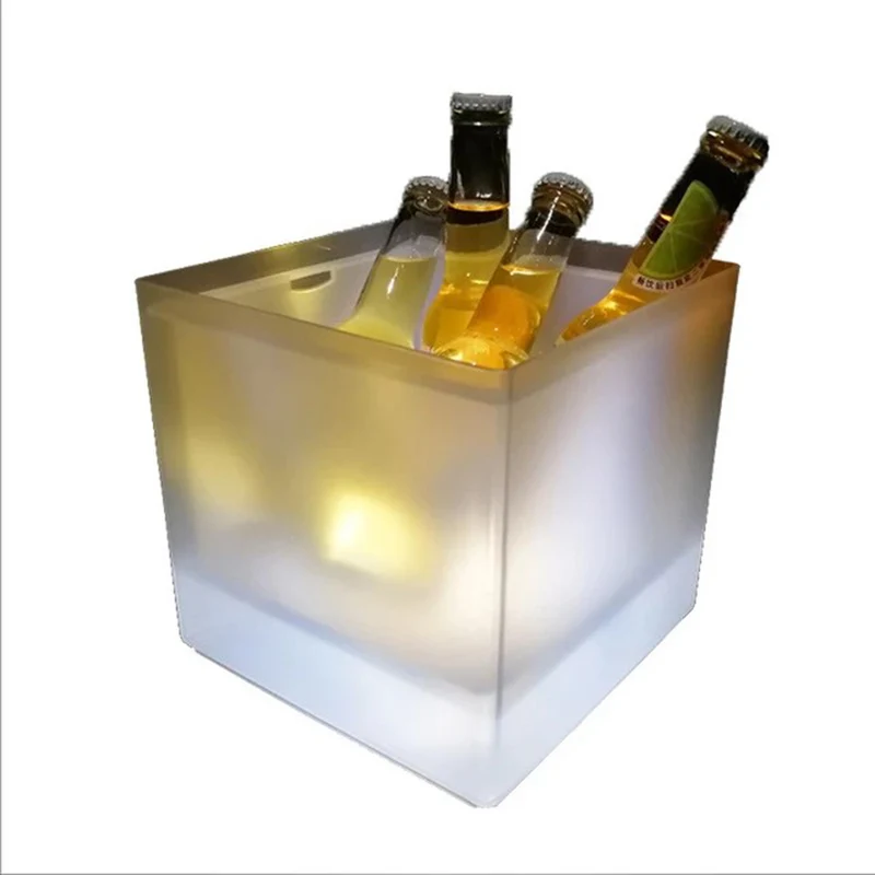 Hielera LED Cuadrada con Luces LED Multicolor