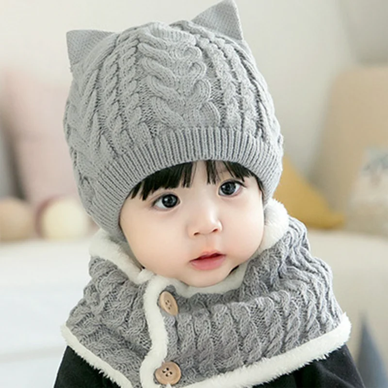 Set Infantil de Gorro y Bufanda de Lana