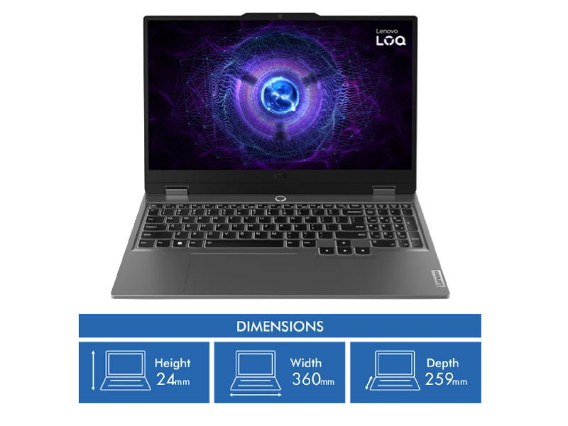 Lenovo LOQ 15.6" i7 24GB 512GB RTX 4050 6GB Gaming Laptop