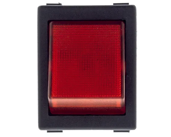 Pulsador lavavajillas rojo 22x30mm