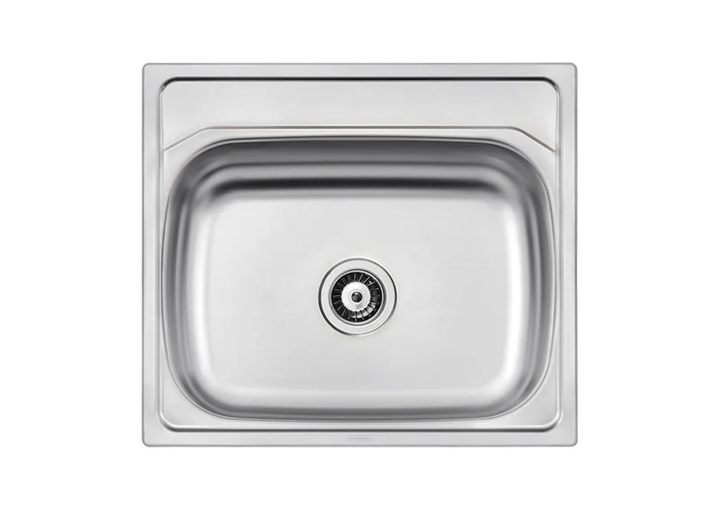 Lavaplatos de empotrar en acero inoxidable 63x56 cm Tramontina